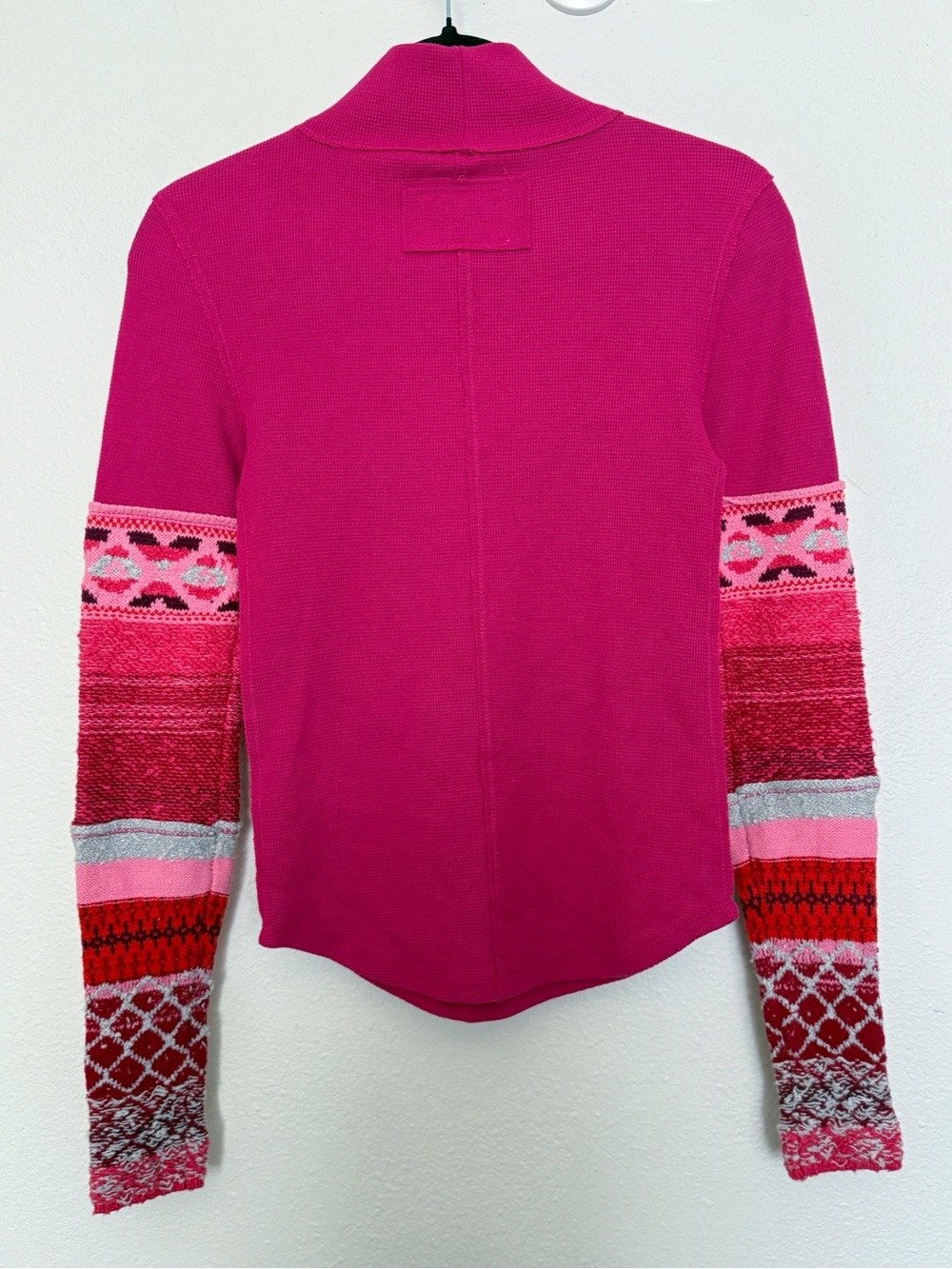 Free People We The Free All Too Well Cuff Thermal Mock Neck Long Sleeve Top - Picture 5 of 13